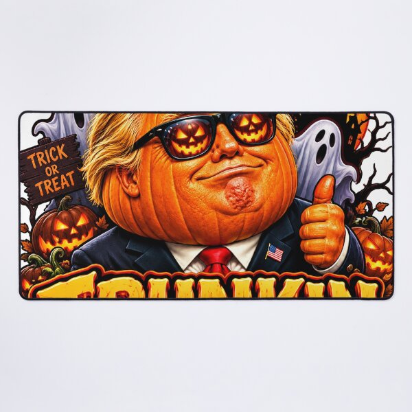 Item preview, Title: Trumpkin Halloween Pumpkin Funny Political Parody designed and sold by CreativeNest Prints.