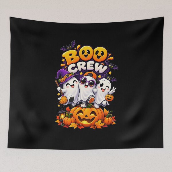 Item preview, Boo Crew Cute Halloween Ghosts designed and sold by Yomere.