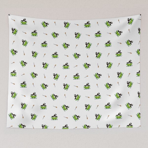 Item preview, Cute Witch Frog Halloween Pattern designed and sold by Ceylo Art.