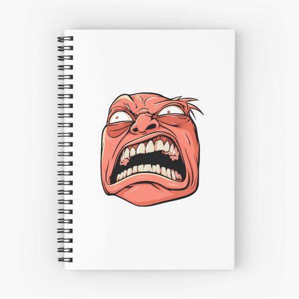Item preview, Angry Screaming Face Cartoon Rage Expression designed and sold by NicolasGlowArt.