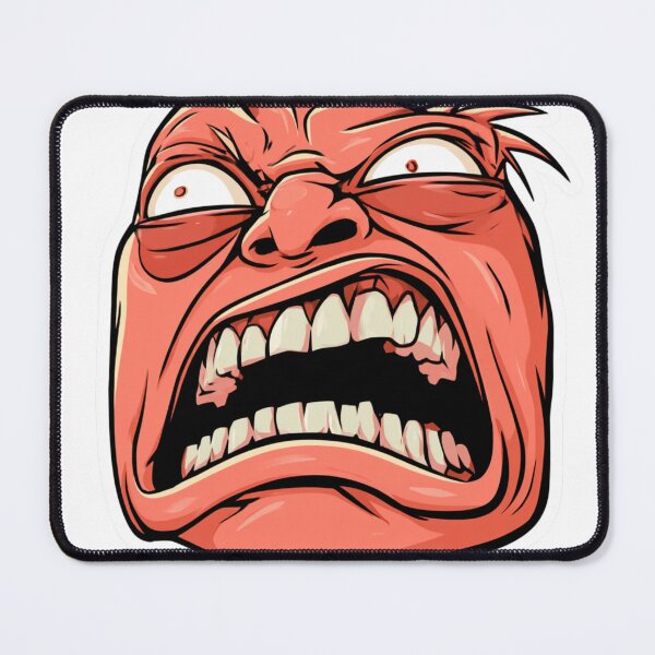 Item preview, Angry Screaming Face Cartoon Rage Expression designed and sold by NicolasGlowArt.