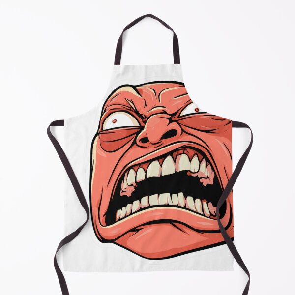 Item preview, Angry Screaming Face Cartoon Rage Expression designed and sold by NicolasGlowArt.