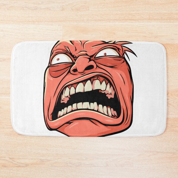 Item preview, Angry Screaming Face Cartoon Rage Expression designed and sold by NicolasGlowArt.
