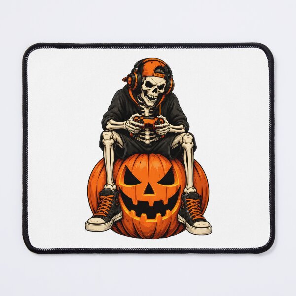 Item preview, Gamer Skeleton Halloween Jack-o-lantern Controller designed and sold by Dmo3HarkoArt.
