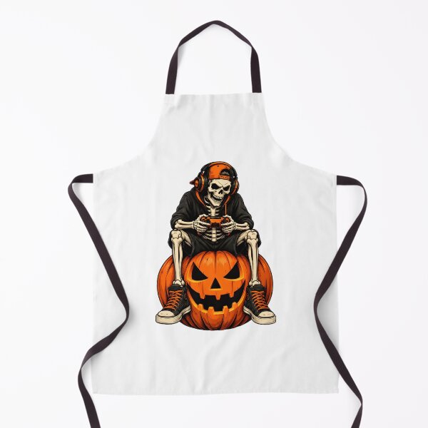 Item preview, Gamer Skeleton Halloween Jack-o-lantern Controller designed and sold by Dmo3HarkoArt.