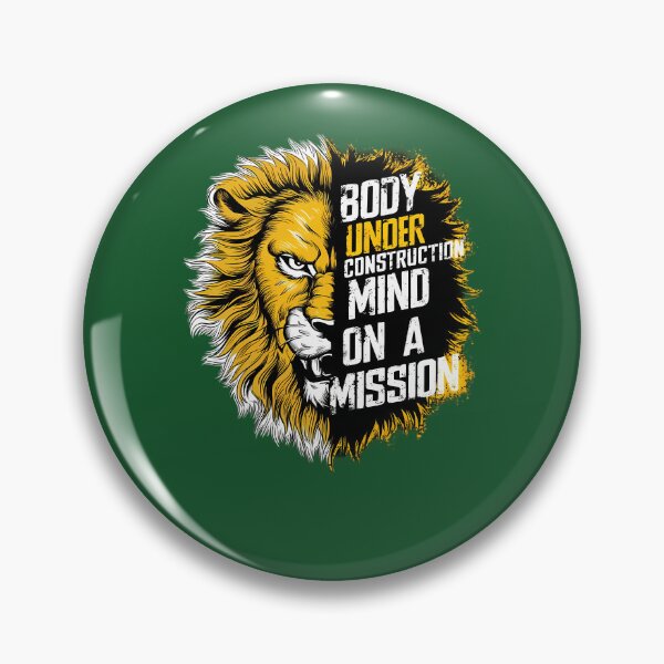 Item preview, Funny Quote Body Under Construction Mind On A Mission 492 designed and sold by OrwinsCrafts.
