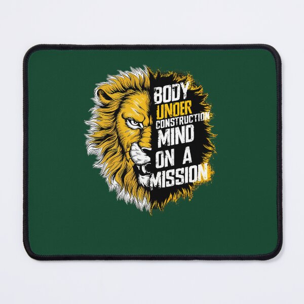 Item preview, Funny Quote Body Under Construction Mind On A Mission 492 designed and sold by OrwinsCrafts.