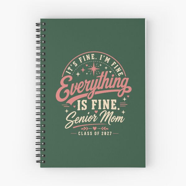 Item preview, It_s Fine Everything Is Fine Senior Mom Class of 2027, Senior Mom Gift, Graduation Graphic Tee Overs designed and sold by Vinacreationsy.
