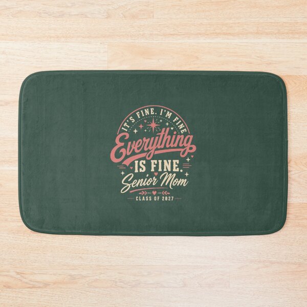 Item preview, It_s Fine Everything Is Fine Senior Mom Class of 2027, Senior Mom Gift, Graduation Graphic Tee Overs designed and sold by Vinacreationsy.
