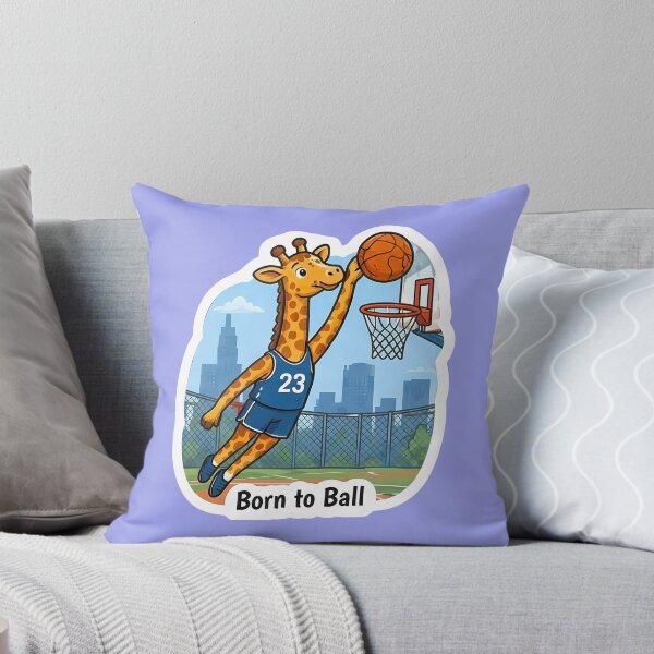 Item preview, Cute Giraffe Basketball Player – Born to Ball Sports Gift designed and sold by Isliath.