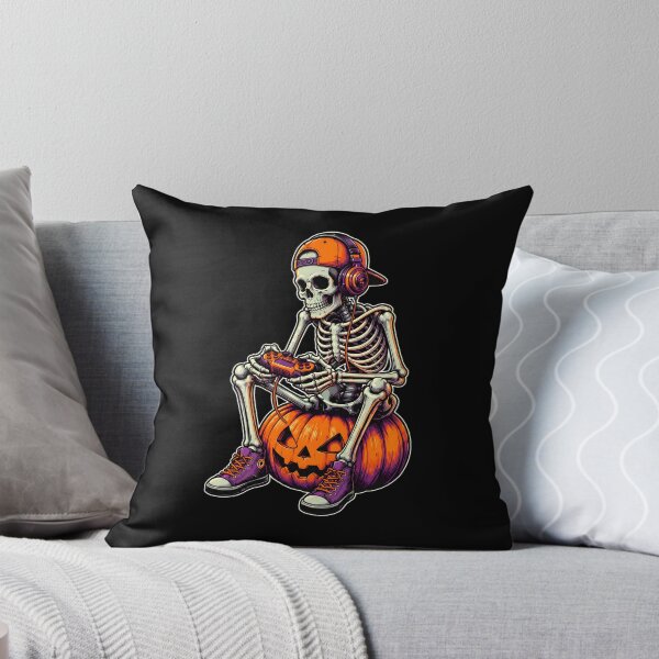 Item preview, Gamer Skeleton on Pumpkin designed and sold by Dmo3HarkoArt.