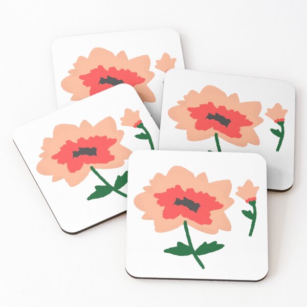 Item preview, Peach Coral Poppy Flower Botanical Bloom designed and sold by raun.draw.