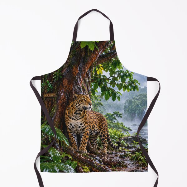 Item preview, Jaguar in Rainforest  designed and sold by AwesomeDigiShop.
