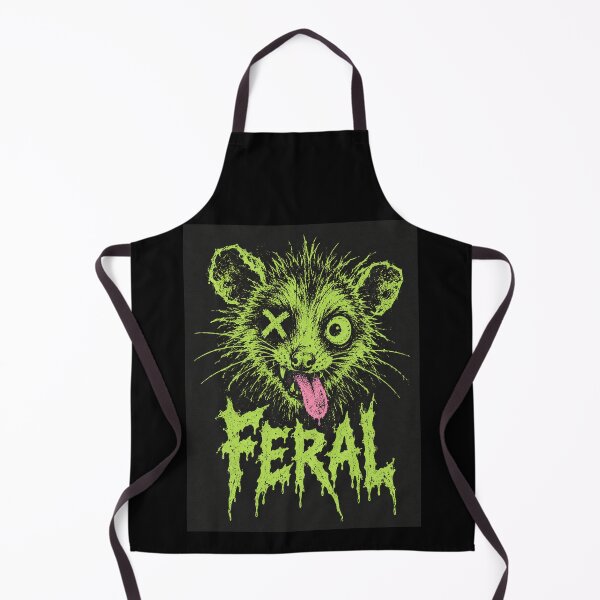Item preview, Feral Possum Soft Grunge Neon Green Death Metal Lettering Illustration designed and sold by Yellowriversss.