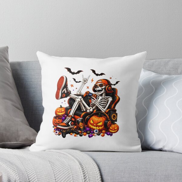 Item preview, Skeleton Gamer Halloween Party Art designed and sold by Dmo3HarkoArt.