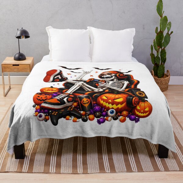 Item preview, Skeleton Gamer Halloween Party Art designed and sold by Dmo3HarkoArt.