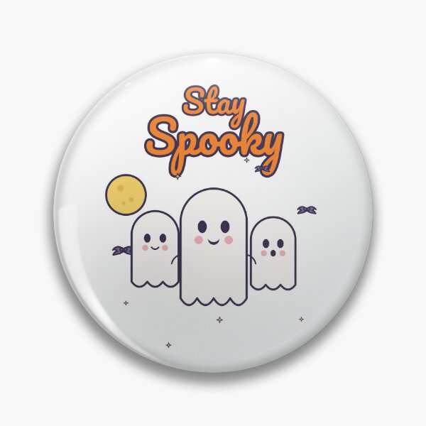 Item preview, Stay Spooky Cute Ghost Trio Halloween Kawaii Ghosts designed and sold by BareSleeves.