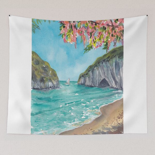 Item preview, Vacation at Secluded Beach designed and sold by SoupSouka.