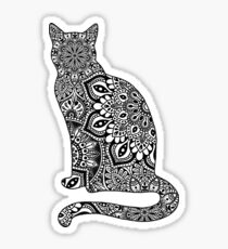 Pegatina Gato de Mandala