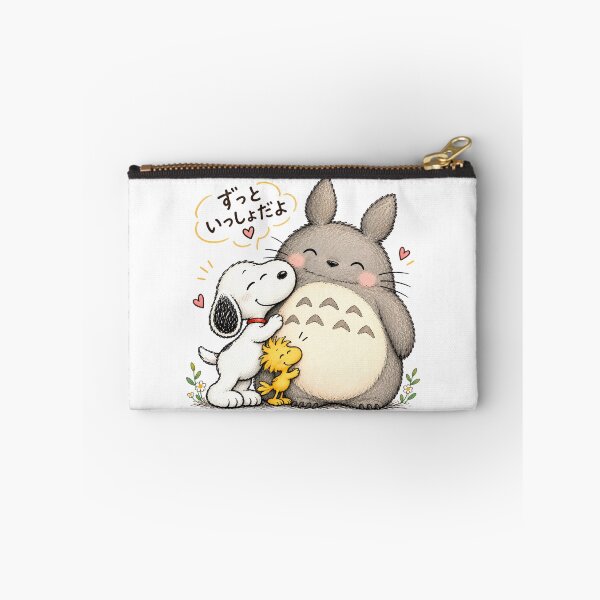 Artikelvorschau, Snoopy, Woodstock & Totoro Umarmung entworfen und verkauft von COFFEEWITHARTS.