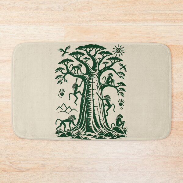 Item preview, African Baobab Tree Monkeys – African Wildlife Safari Nature Art designed and sold by JonelCrafts.