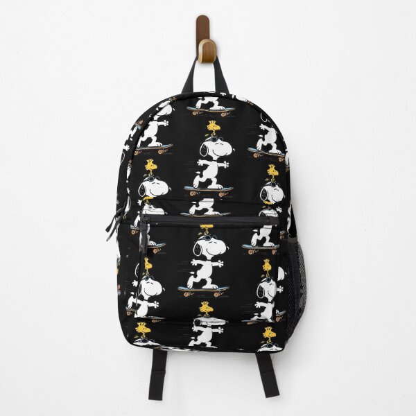 Item preview, Snoopy and Woodstock Skateboarding Fun Vintage Cartoon Artwork designed and sold by Surface-arts.