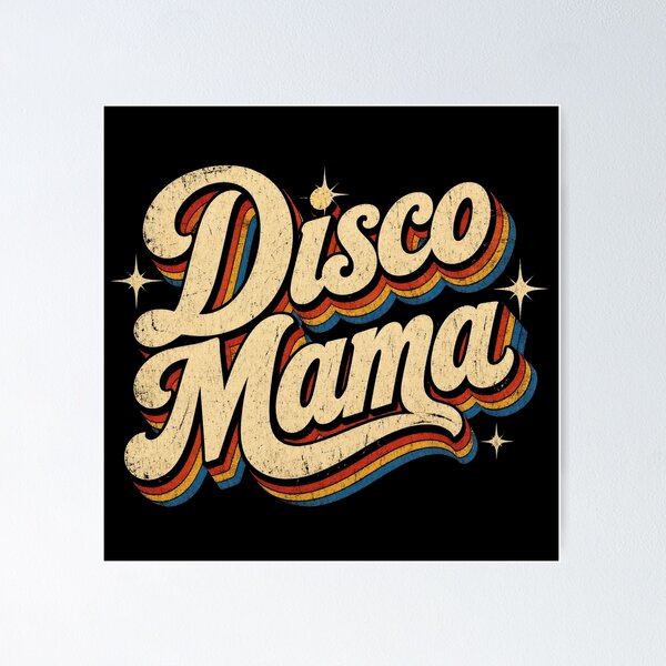 Item preview, Disco Mama Retro Groovy 70s Vintage Mom designed and sold by CF_VintageDesign.