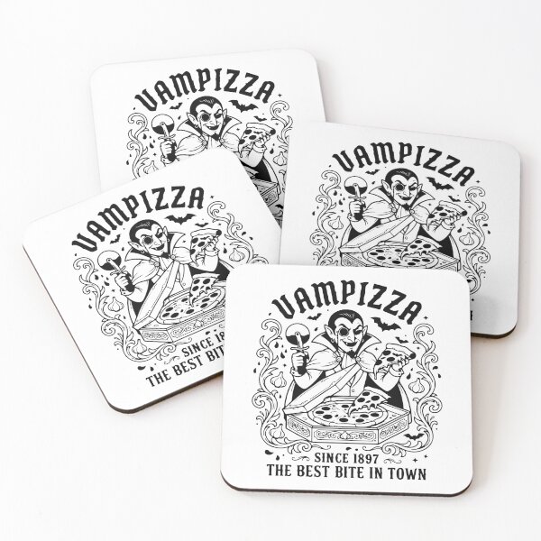 Item preview, Vampizza The Best Bite In Town Funny Halloween Vampire Pizza Vintage  designed and sold by Brexmore3.