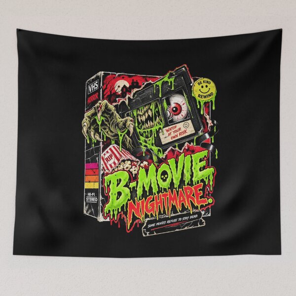 Item preview, Retro VHS Horror Nightmare - Monster Vintage Horror  designed and sold by SidTastic .