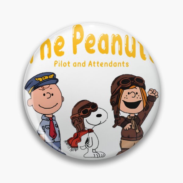 Item preview, Charlie Brown and Snoopy as Pilot Attendants Cute Aviation Design designed and sold by Surface-arts.