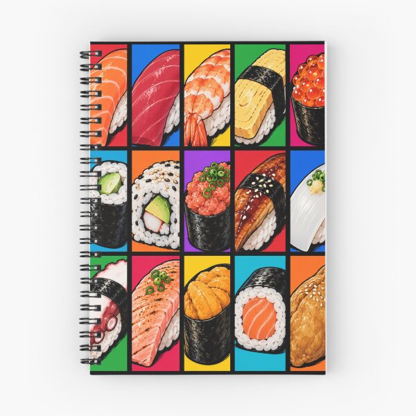 Aperçu de l'œuvre Collection de sushis – Collage de sushis japonais créée et vendue par rolfzogg.