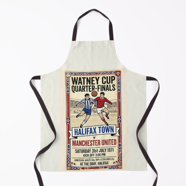 Item preview, 1971 Watney Cup Halifax v Manchester United Commemorative Art designed and sold by ArtworkNorth.
