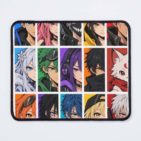 Item preview, Anime Heroes – Colorful Character Collage designed and sold by rolfzogg.