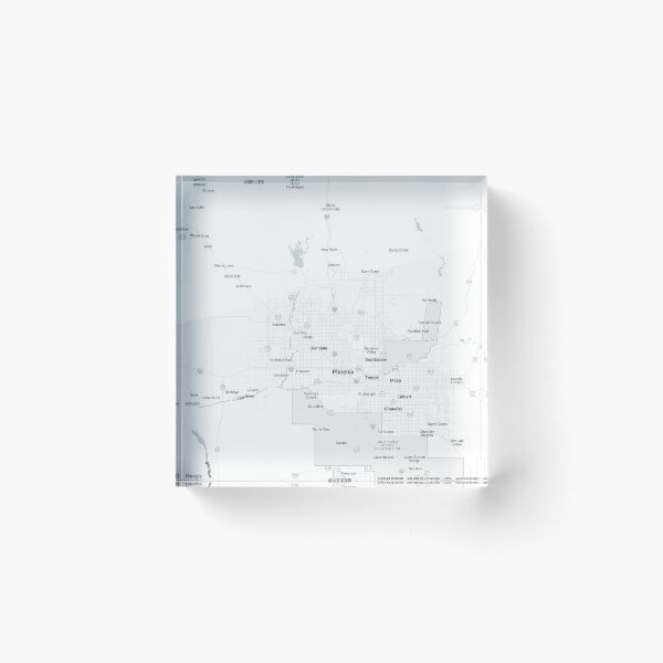 Artikelvorschau, Phoenix City Map Minimalist Urban Grid Art entworfen und verkauft von YAZ.