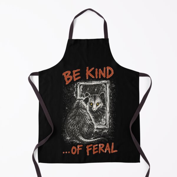 Item preview, Be Kind of Feral Possum Mirror Reflection Ink Splatter Grunge Humor designed and sold by Yellowriversss.