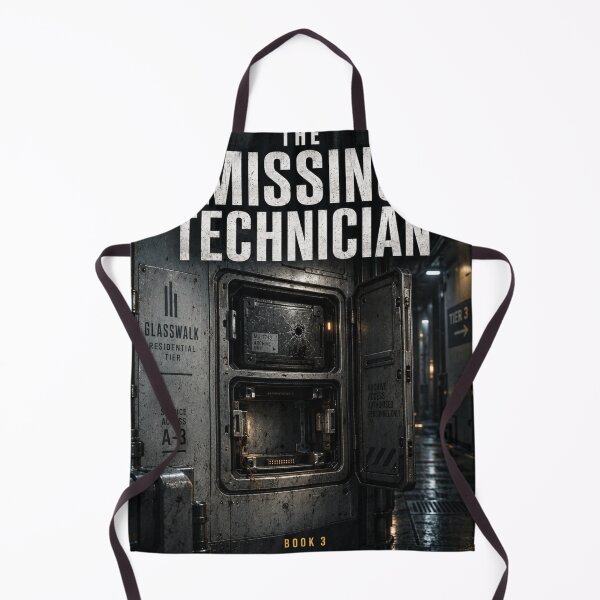 Item preview, The Missing Technician Book Cover – Sci-Fi Noir Cyberpunk Space Station Mystery Art designed and sold by Element Horizon Studio.