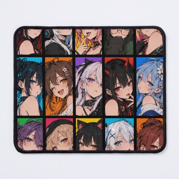 Item preview, Anime Girls – Colorful Manga Collage designed and sold by zoggat.