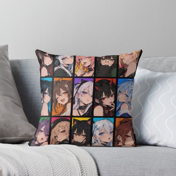 Item preview, Anime Girls – Colorful Manga Collage designed and sold by zoggat.