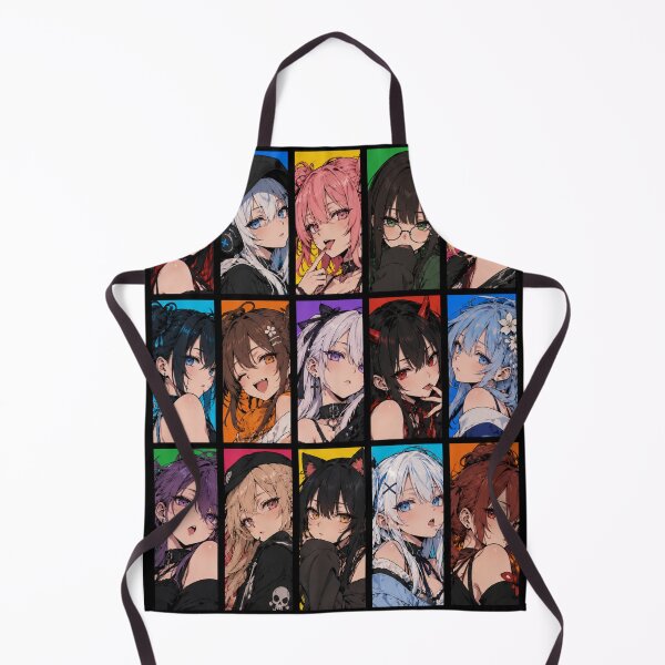 Item preview, Anime Girls – Colorful Manga Collage designed and sold by zoggat.
