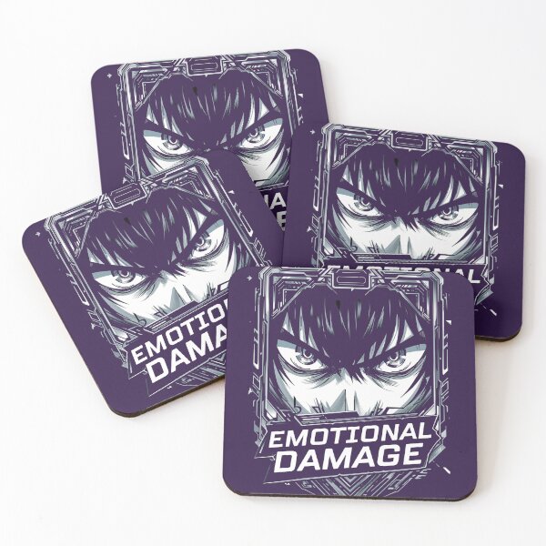 Item preview, Emotional Damage – Mecha Anime Eyes Cyberpunk designed and sold by DecibelDecor034.