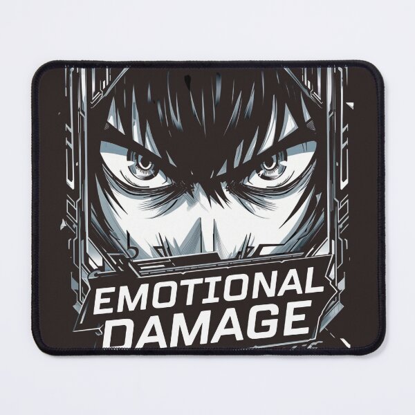 Item preview, Emotional Damage – Mecha Anime Eyes Cyberpunk designed and sold by DecibelDecor034.