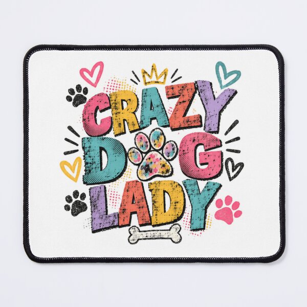 Item preview, Crazy Dog Lady Dog Owner Pet Lover Canine Mom designed and sold by HumansStuck12.