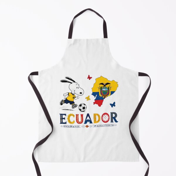 Item preview, Snoopy Playing Soccer for Ecuador World Cup Team Fan Design designed and sold by wallflower2war.