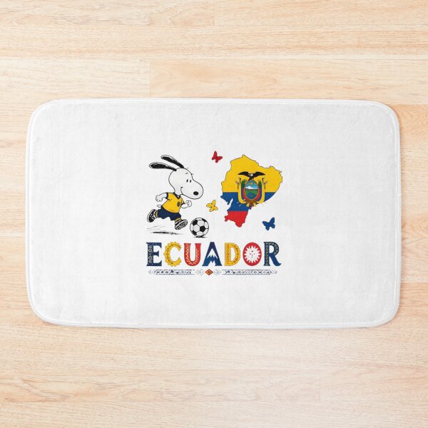 Item preview, Snoopy Playing Soccer for Ecuador World Cup Team Fan Design designed and sold by wallflower2war.