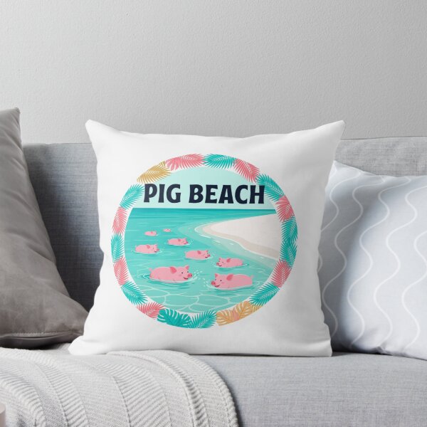 Item preview, Pig Beach Exuma Bahamas Sticker designed and sold by Imaginarium of Chaos falcon88 .