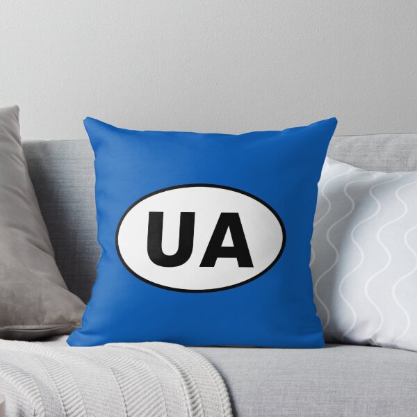 Item preview, Ukraine International Oval Sticker · Minimalist  Travel Identity designed and sold by The Digital Compass.