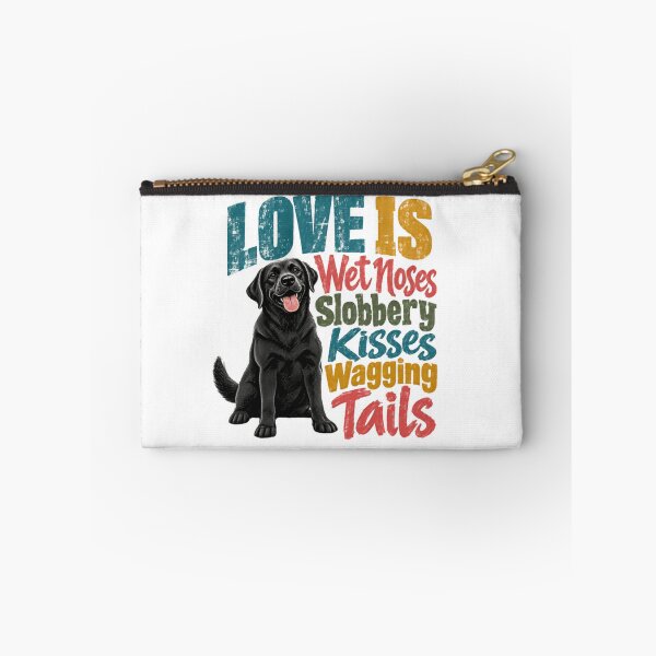 Item preview, Love Is Wet Noses Slobbery Kisses Wagging Tails Black Labrador Dog Owner Pet Parent designed and sold by RetroMini2026.