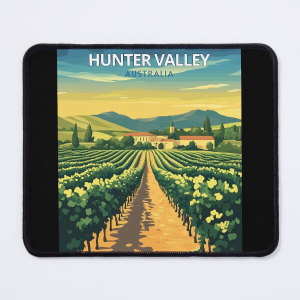 Item preview, Hunter Valley in New South Wales, Australia Vintage Art Travel Landscape designed and sold by MaateoDesign.