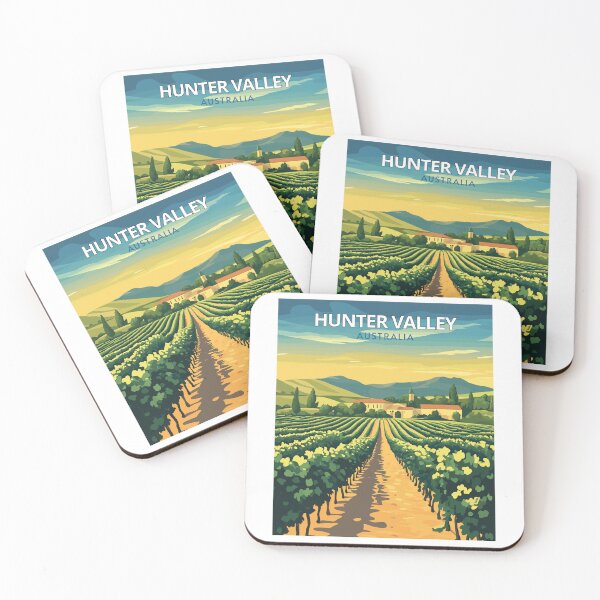 Item preview, Hunter Valley in New South Wales, Australia Vintage Art Travel Landscape designed and sold by MaateoDesign.