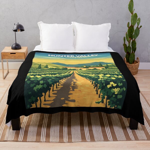 Item preview, Hunter Valley in New South Wales, Australia Vintage Art Travel Landscape designed and sold by MaateoDesign.